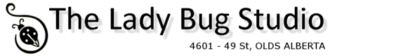 The Lady Bug Studio is conveniently located just off Highway 2A in Olds Alberta, immediately west of Olds College, at 4601 - 49 Street.